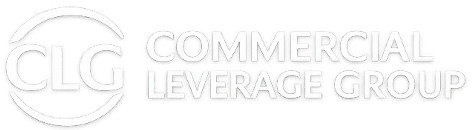 Commercial Leverage stacked logo - WHITE
